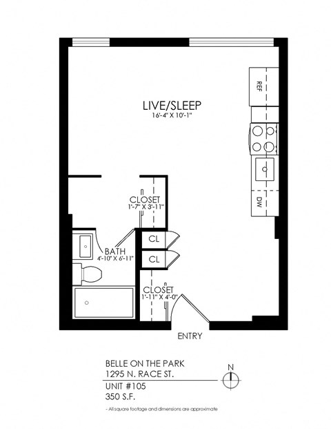 Studio Floor Plan Belle On Park